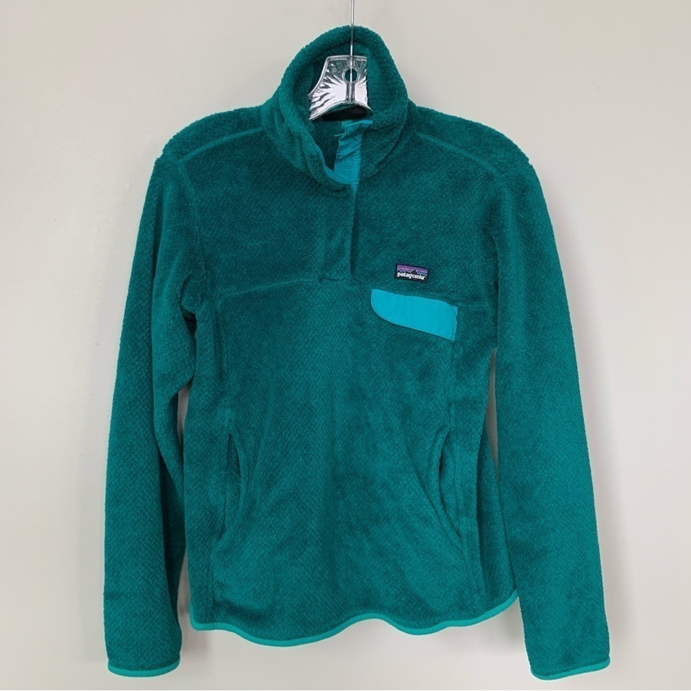 Patagonia‎ Dark Teal Snap-T Long Sleeve Pullover Size S/M